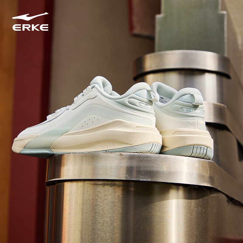 ERKE Men's Autumn New Thick-Soled Skateboard Shoes Casual Basketball Style Sports Sneakers Zhiba 3