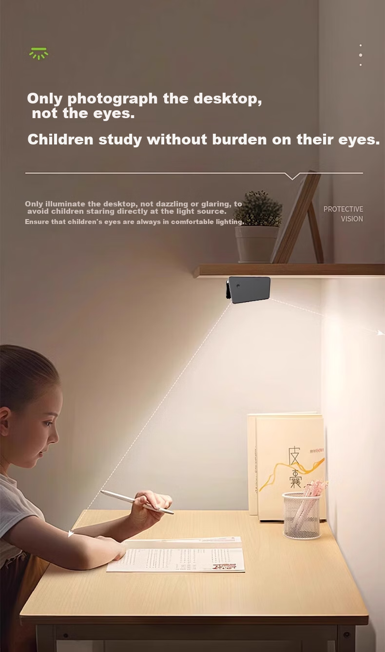 Heart Lock Full Spectrum Wall-Mounted Eye Protection Desk Lamp with Magnetic Ceiling Mount, Cool Light for Student Dormitory And Children's Study Desk 8