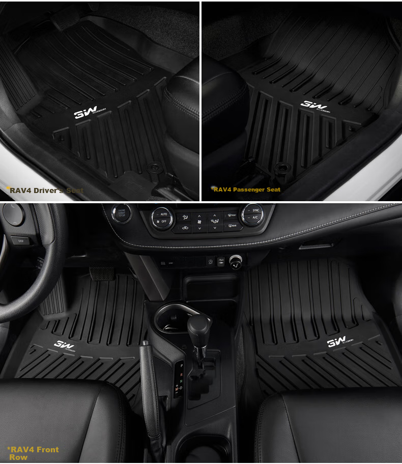 3W Suitable for Toyota Hybrid Gasoline Version New Camry, Specialized TPE Car Floor Mats + Carpet Surface Double-Layer Customized [2018-2022 Models] 16
