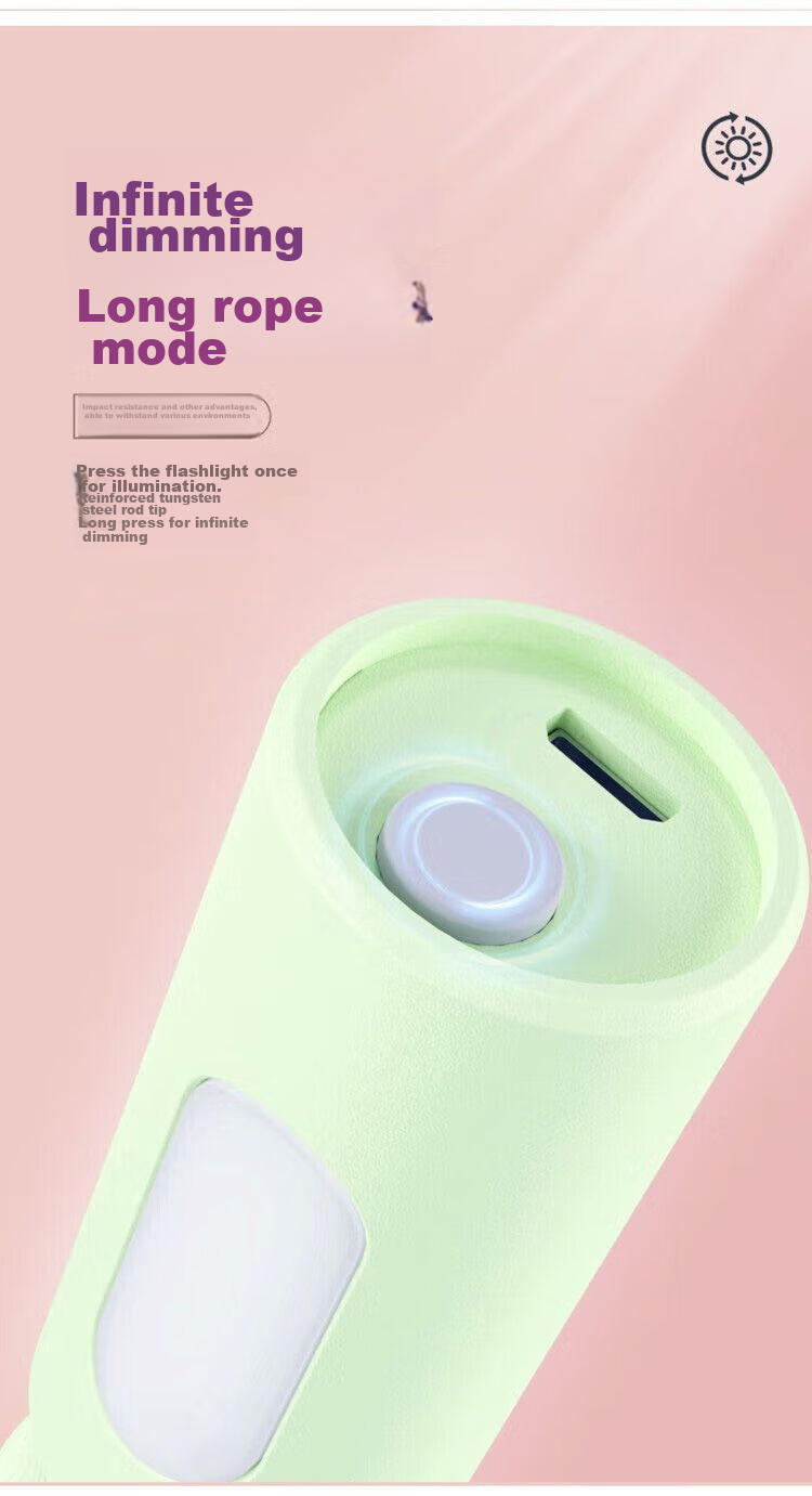 DP Flashlight, Outdoor Mini Rechargeable Torch, Compact Household Lighting Emergency Lamp, Random Color And Style - 9183 3