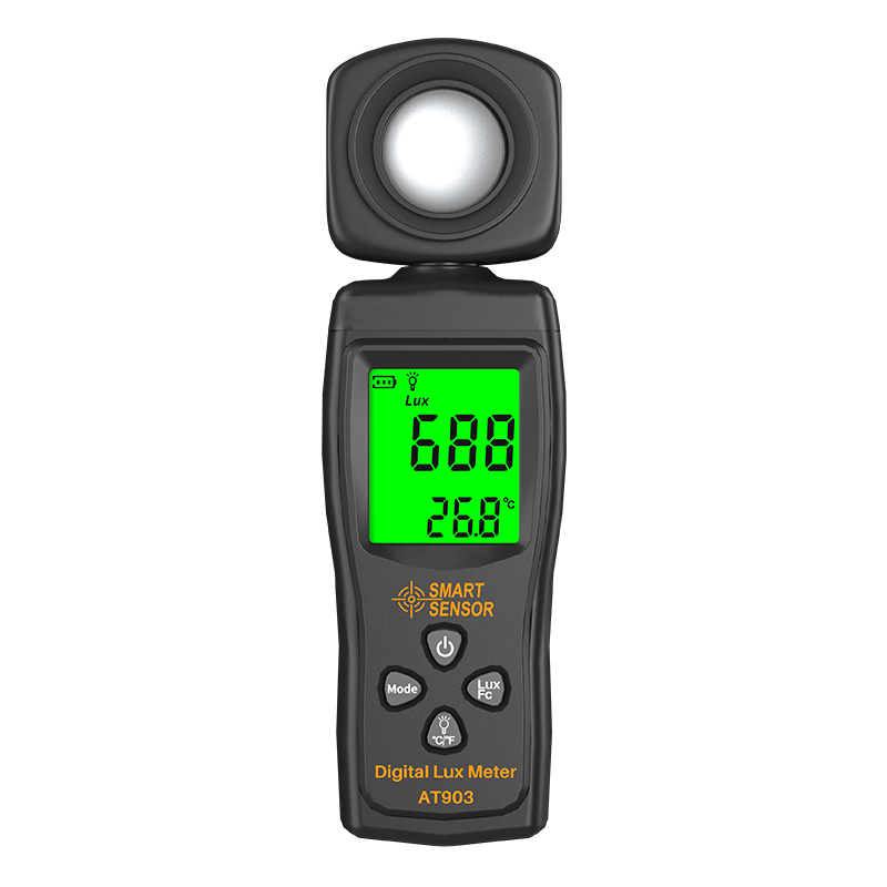 CEM Illuminance Meter AT903 Desk Lamp Indoor Brightness Tester Plant Light Intensity Meter High-Precision Light Meter