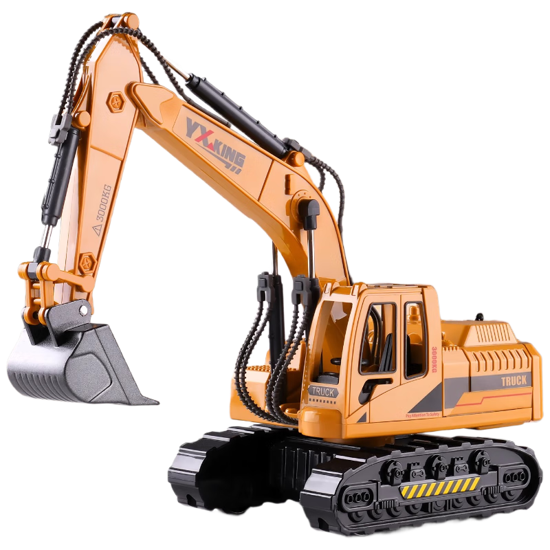 Lankupa Children's Toy Car Alloy Excavator Engineering Digging Machine Model Toy for Boys Ages 3-6 Children's Day Gift