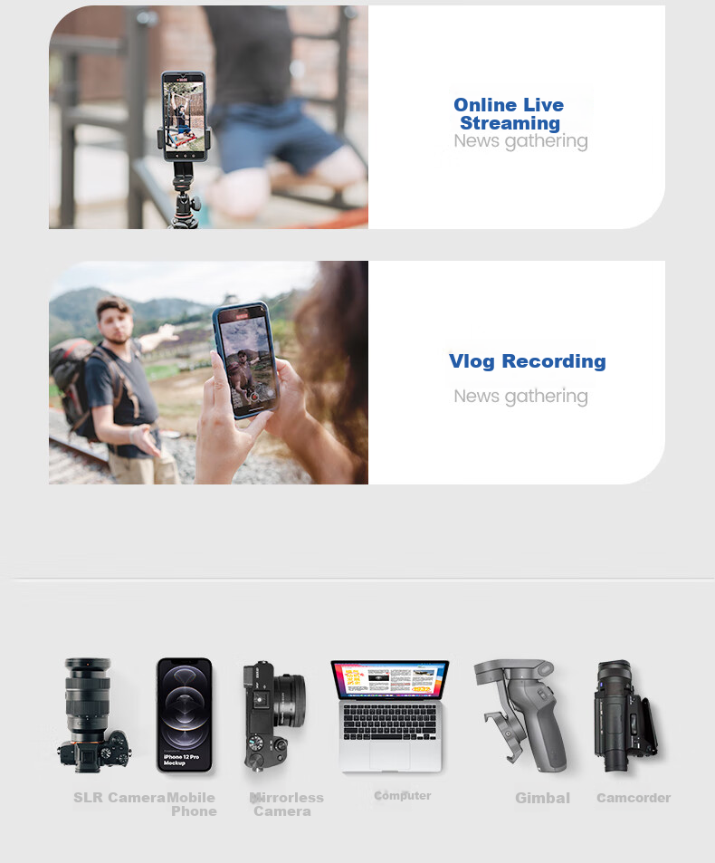 Mailada S900Q Wireless Lavalier Microphone, Wireless Microphone Clip-On, Mobile Phone Live Streaming Speaker Equipment, DSLR Camera Sound Pickup Microphone, One-To Interview Microphone, Recording Microphone 4