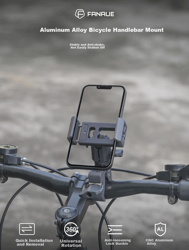 FANAUE Bicycle Action Camera Mount for Road Bikes, Integrated Handlebar, Compatible with DJI GoPro 360, Cycling Shooting CPC-06TP 1