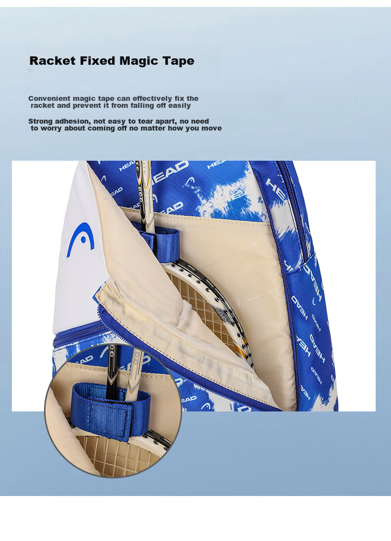 HEAD Tennis Racket Bag, Outdoor Casual Mini Backpack, Student Travel Schoolbag, Badminton Sports Small Shoulder Bag 11