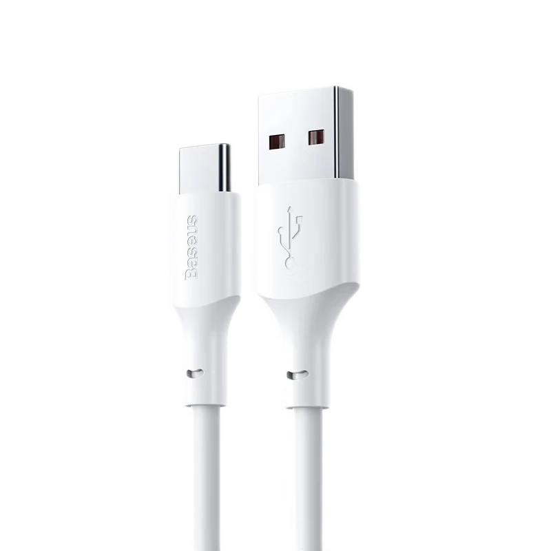 BASEUS Type-C Data Cable, 6A Super Fast Charging 100W/88W/66W/40W, Suitable for Huawei Honor Xiaomi Android Phones And Tablets, Charging Pura80/Mate70/60, 2 Meters