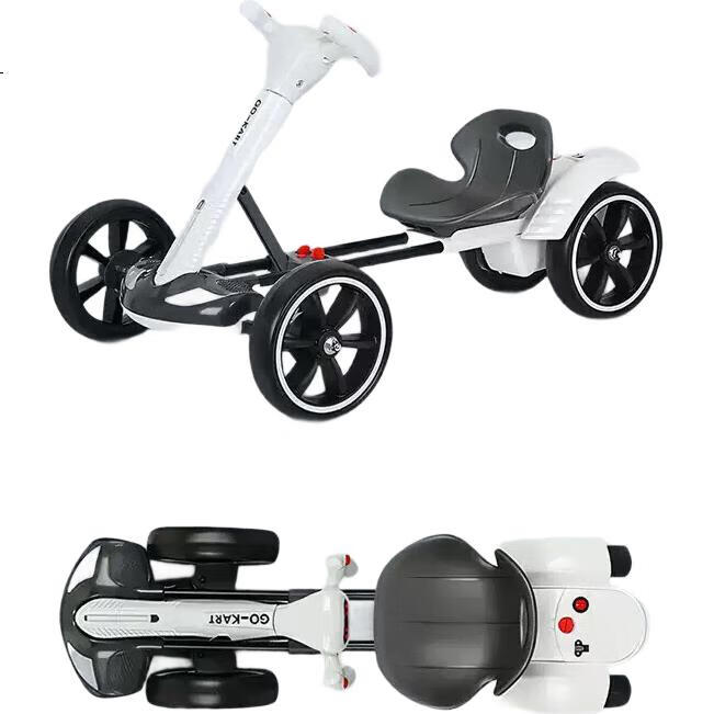 Электромобиль Babamama Kart KT-001 для детей от 1 до 8 лет, баланс-байк, четырехколесный, подарок для детей, для езды взрослых с дистанционным управлением