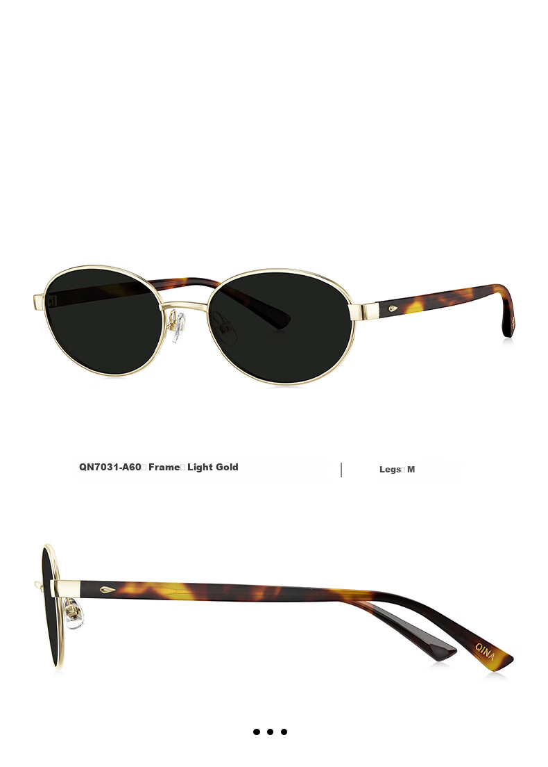 QINA Retro Hong Kong Style Sunglasses for Women, Elegant Sunglasses QN7031A60 10