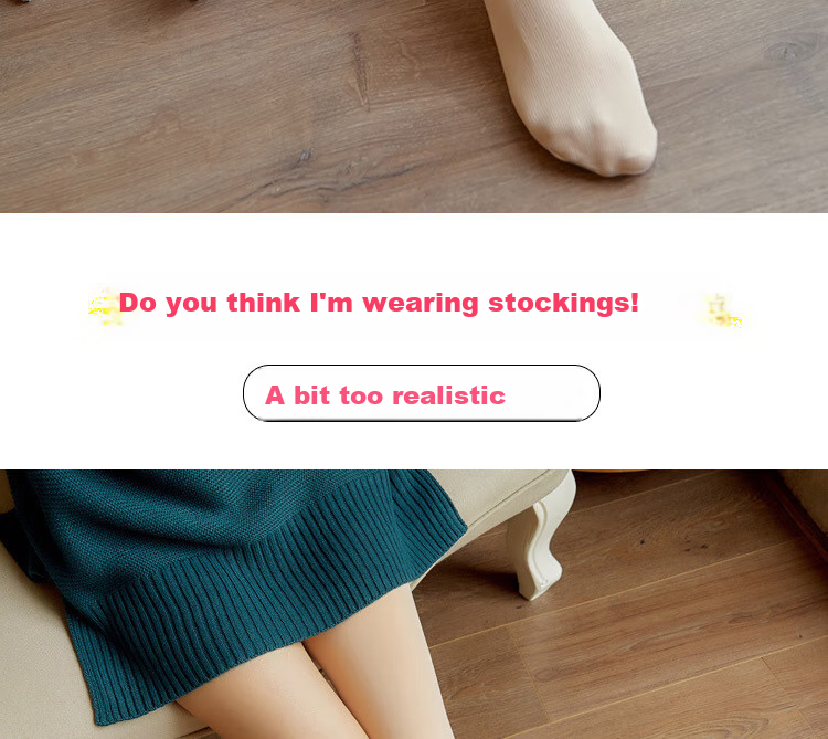 MAOHUO Women's Thigh-High Stockings, Autumn And Winter All-In Pants, Fleece-Lined Thickened Pantyhose, Warm Leggings for Women, Suitable for Outdoor Wear 4