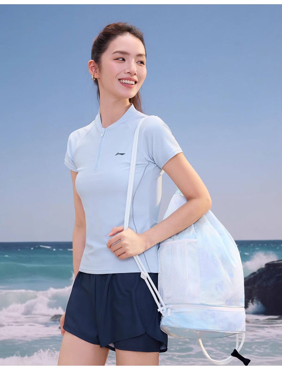 Li-Ning Swimming Bag with Dry And Wet Separation, Large Capacity Storage Backpack for Men And Women, Waterproof Swimwear Bag for Training 17