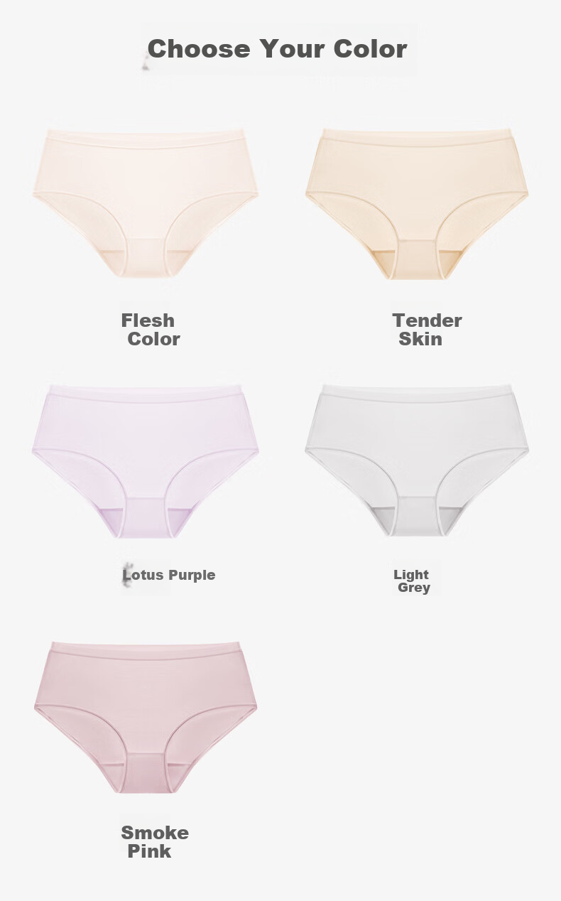 Tiancan 100% Silk Underwear for Women, Mid-Rise Seamless Mulberry Silk Antibacterial Thin Summer Triangle Briefs Shorts Panties 2