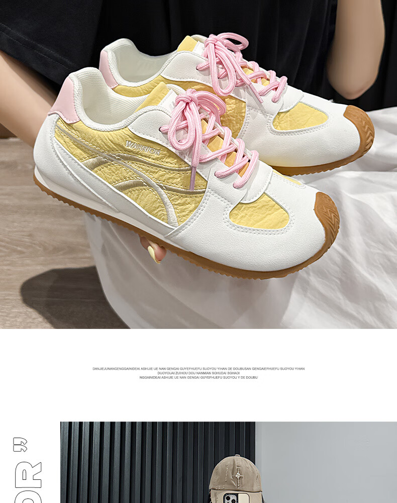 Warrior Official Women's Shoes 2026 Summer New Classic Soft Sole Breathable Sneakers Light Blue Size 39 17