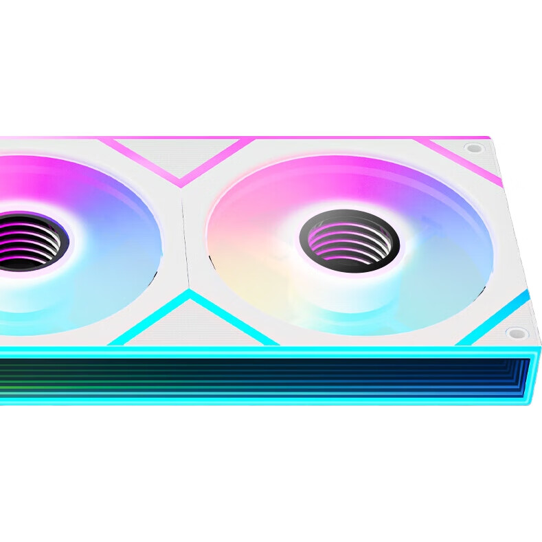 Корпус вентилятора Great Wall Matrix 240 White, ARGB подсветка, 4pin+3pin, 12см, 600-1800 RPM