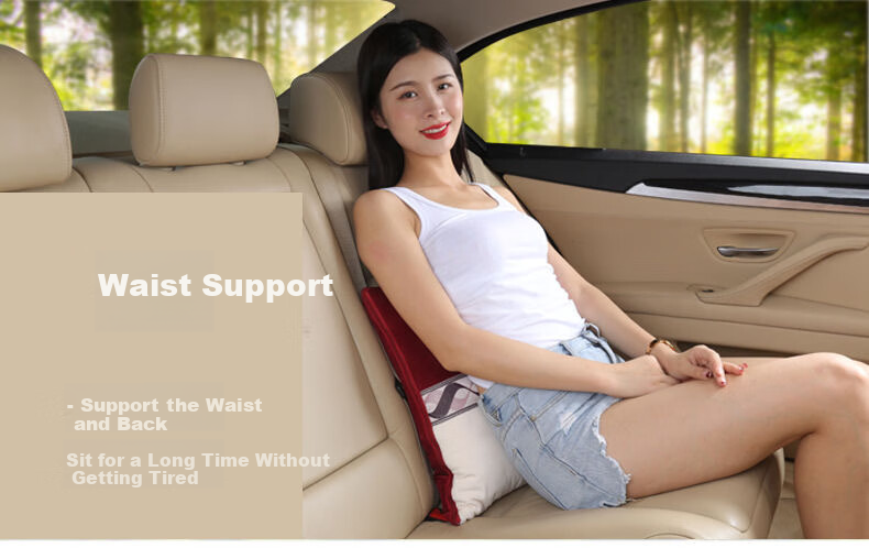 BIMLL B Car Seat Cushion Pillow, Waist Support Cushion, Multifunctional Foldable Dual-Use High-Quality Two-In Car Seat And Office Nap Pillow for All Seasons 9
