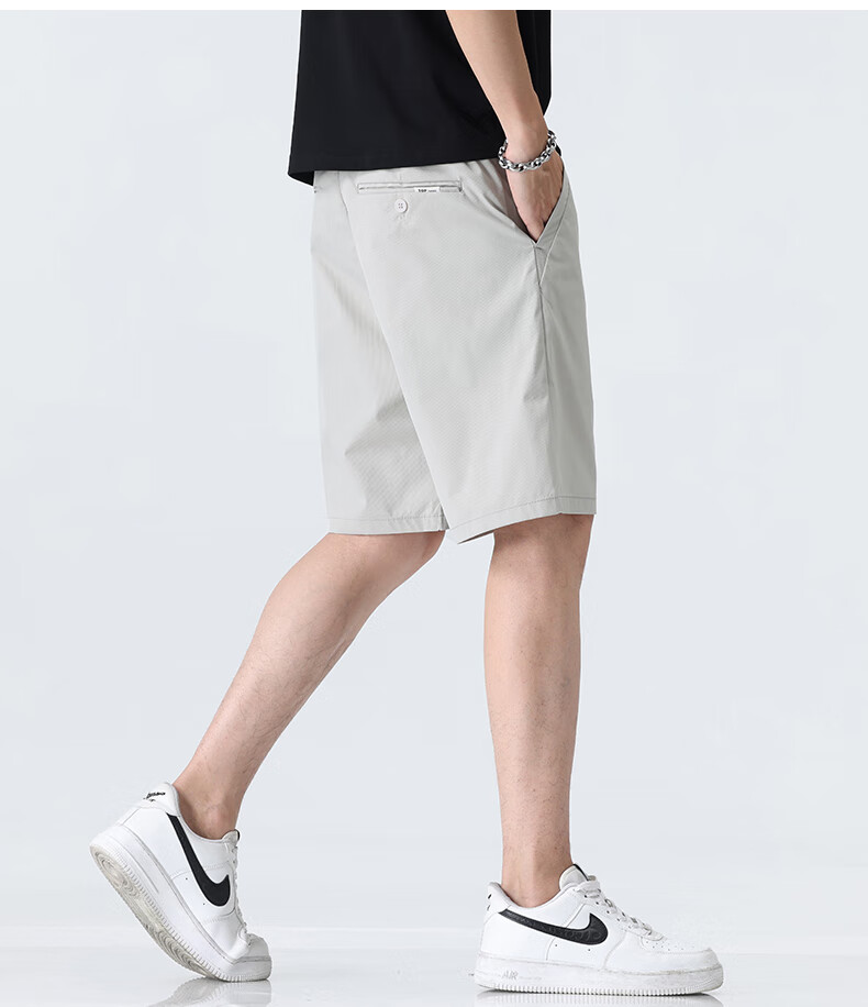MARK FAIRWHALE Ice Silk Cooling Five-Point Shorts for Men, 2026 Summer New Loose Casual Pants, Trendy Quick-Dry Shorts for Me 16
