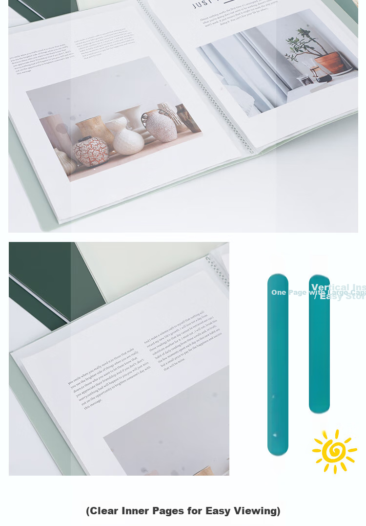 Yuhe A4/30-Page Gradient Color Document Folder, Large Capacity Transparent Insert Pages, Student Exam Paper Subject Organizer, Certificate And Art Collection Folder, Office Supplies, 4 Styles Available, 7018 4