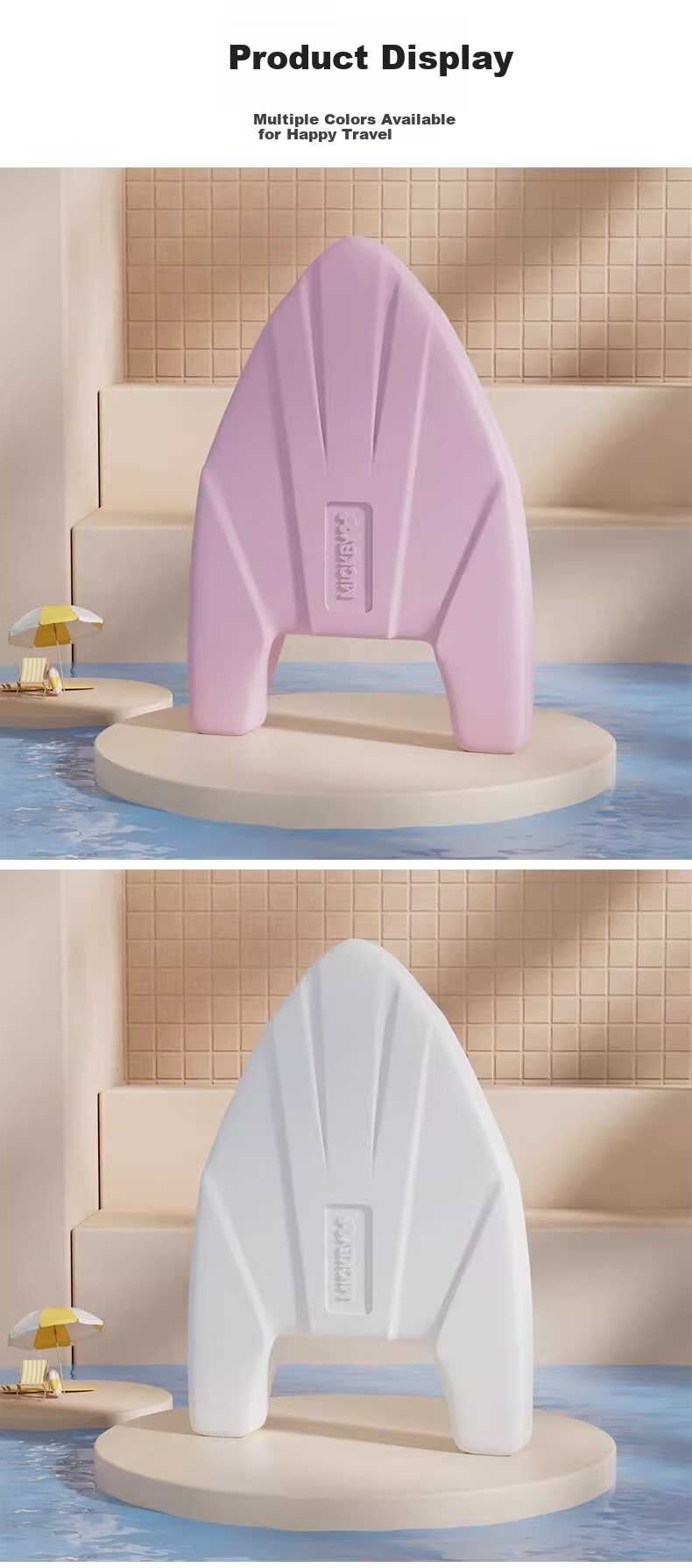 Dishini Swimming Float Board for Adults And Children, Kickboard for Beginners, Auxiliary Training Swim Board D95712 Pink 5
