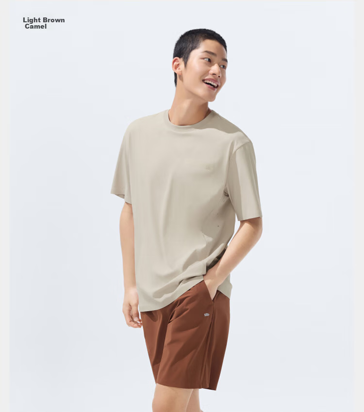Beneunder Men's Short-Sleeve Summer Outdoor Breathable Sports T-Shirt, Sweat-Resistant Multi-Functional Round Neck T-Shirt DR618 21