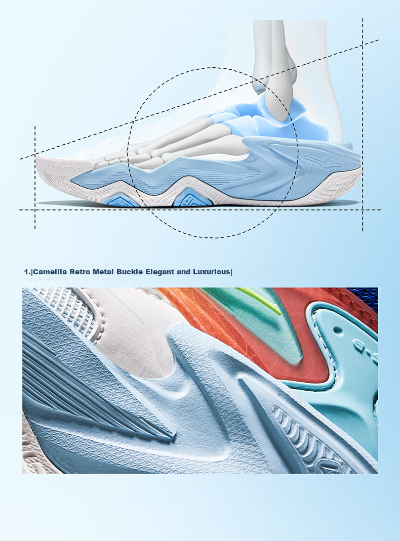ERKE Children's Shoes, Boys' Basketball Shoes, Kids' Lace-Up Shock-Absorbing Wear-Resistant Sneakers, Micro-Crystal White/black, Size 38 10