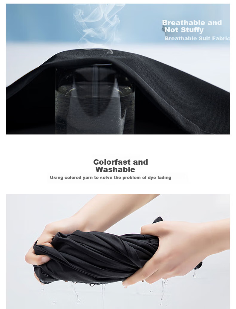 Langsha Wide-Leg Pants for Women, High-Waisted Straight-Leg Loose-Fitting Slimming Tall-Effect Black Dress Pants for Spring And Autumn, Formal Casual Trousers 11