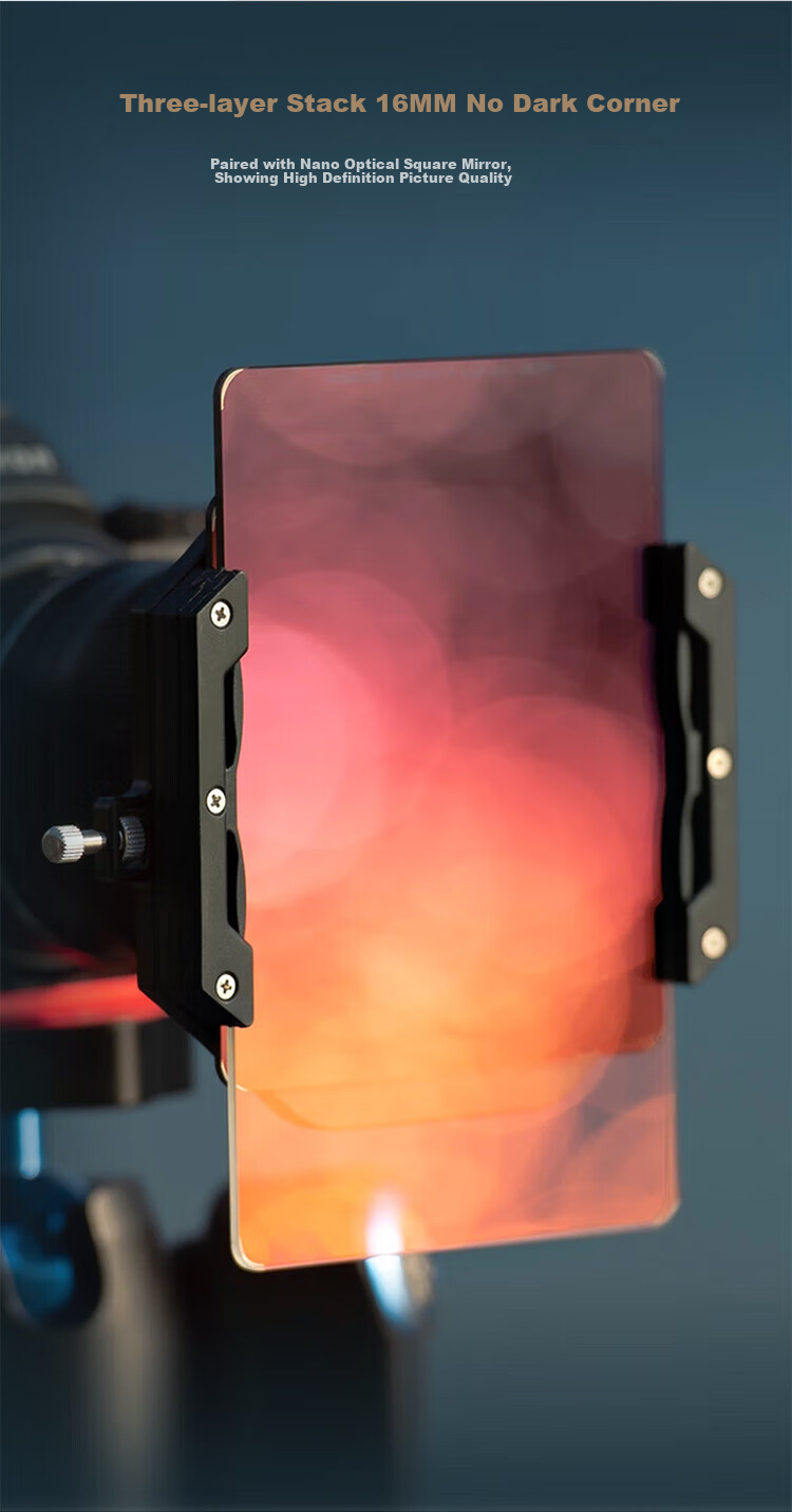 NiSi 100mm Square Lens Storage Bag, Square Filter Insert Storage, Landscape Photography DSLR Square Lens, ND Filter GND Gradient Filter PL Polarizer 9