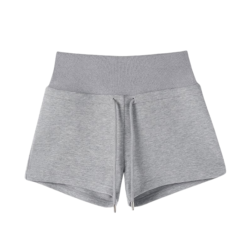 Langsha Women's Sports Shorts 2026 New American Slimming Three-Quarter Casual Drawstring High-Waist A-Line Hot Pants
