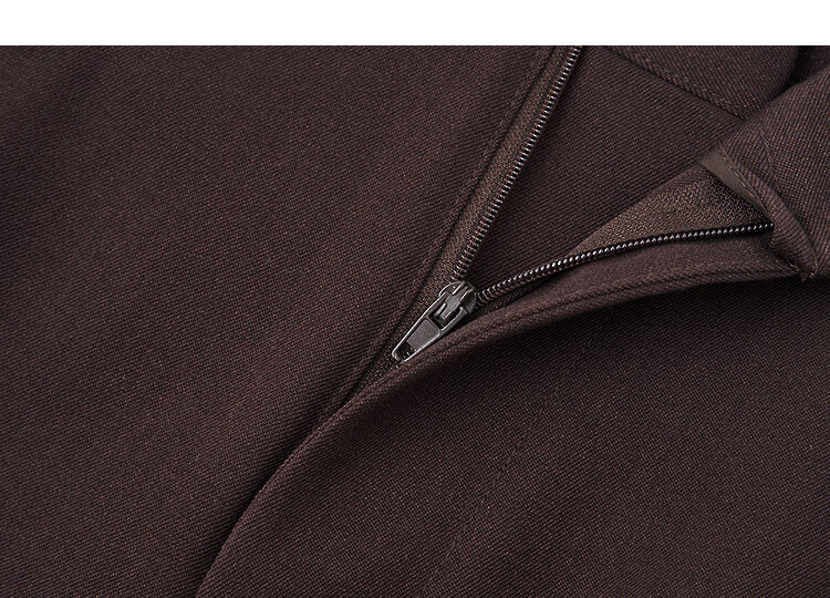 Dme [Relaxed Female Writer] Autumn Simple Style Patchwork Pleated Waist Wide-Leg Pants Petite Women's Casual Trousers 4