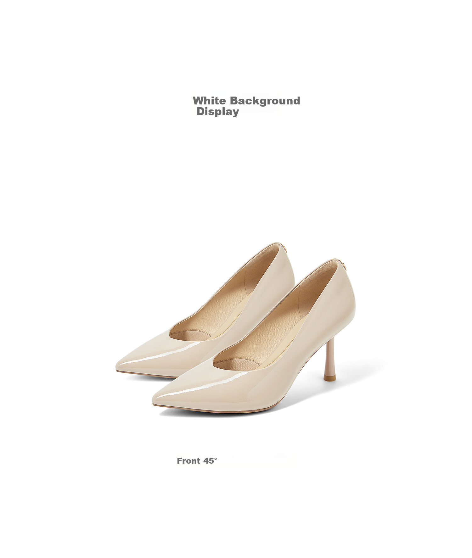 COMELY Celebrity-Style High Heels for Women, Spring New Arrival, Nude Elegant High-Heeled Shallow-Mouth Pumps, Black Suede, Size 36 8