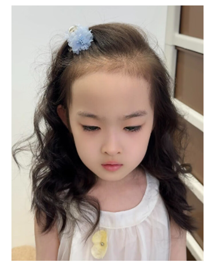 CHIMERA 2-Piece Small Floral Kids Hair Claw Bangs Clip Princess Hair Accessories Girls Hairpin Children's Day Gift 6.1 5