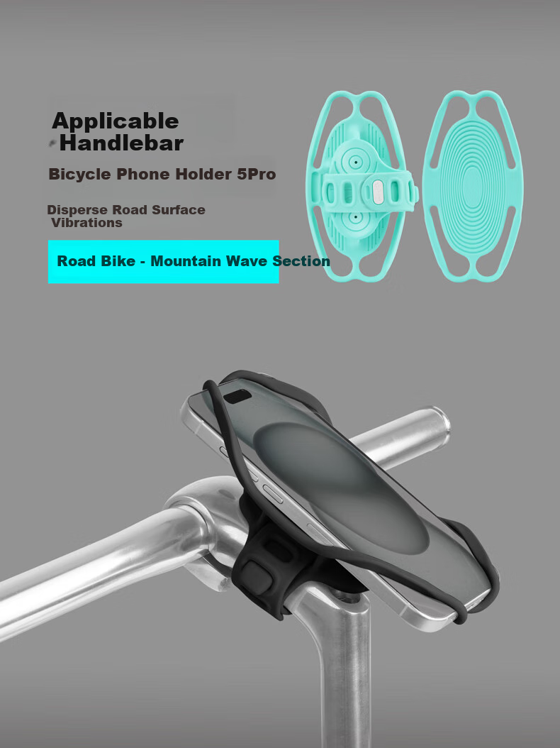 Bone Road Bike Phone Mount, Integrated Handlebar Foldable Bike Specific, Mountain Bike Riding Navigation Bracket, Shockproof 8