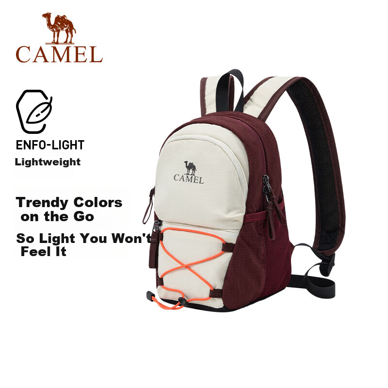 CAMEL Commuter Casual Backpack, Travel Lightweight Bag, Laptop Bag, Hiking Backpack 575B741036, Twilight Purple
