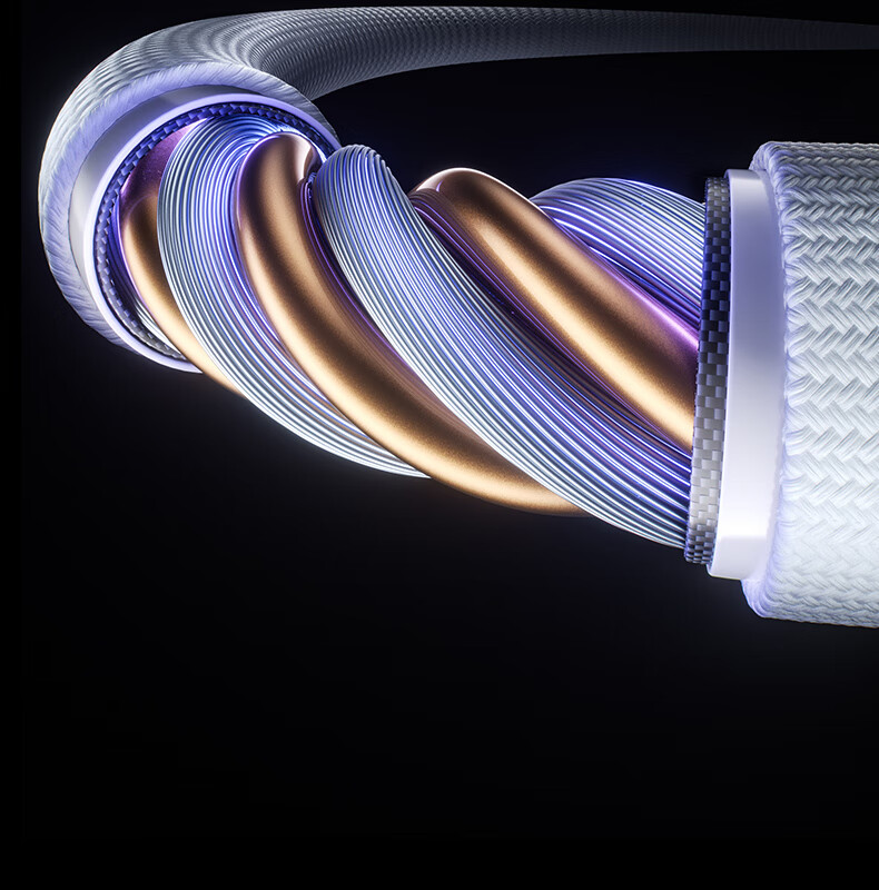 Baseus Type-C Data Cable 6A Super Fast Charging 100W/88W for Huawei Honor Xiaomi Apple 15/16 Pura80/Mate70 Moonlight White 2m 12