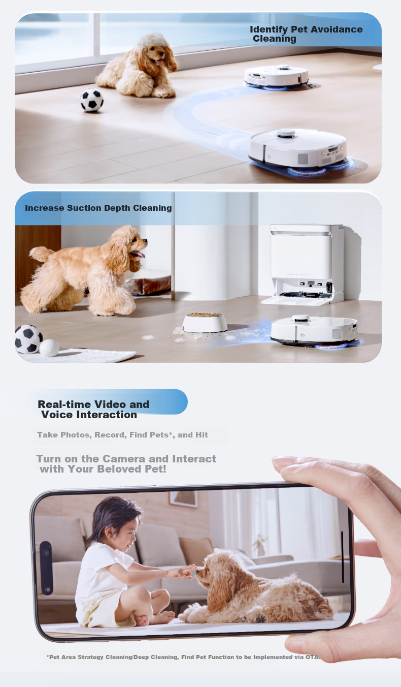 Midea V16 Pearl Edition, Robot Vacuum Cleaner with Automatic Cleaning And Self-Emptying Dustbin, Mechanical Arm for Hair Removal, No Tangle Washing Machine Water Tank Versio 17