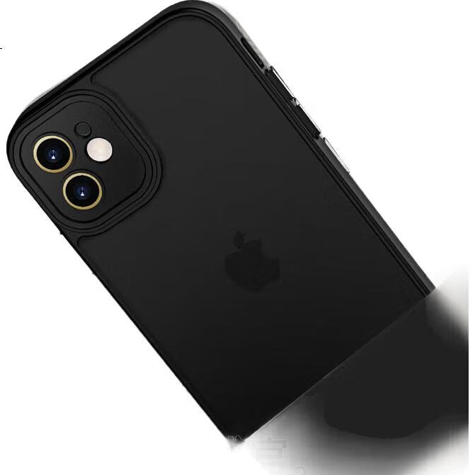 KEKLLE Чехол для iPhone 12, полупрозрачный матовый, розовый