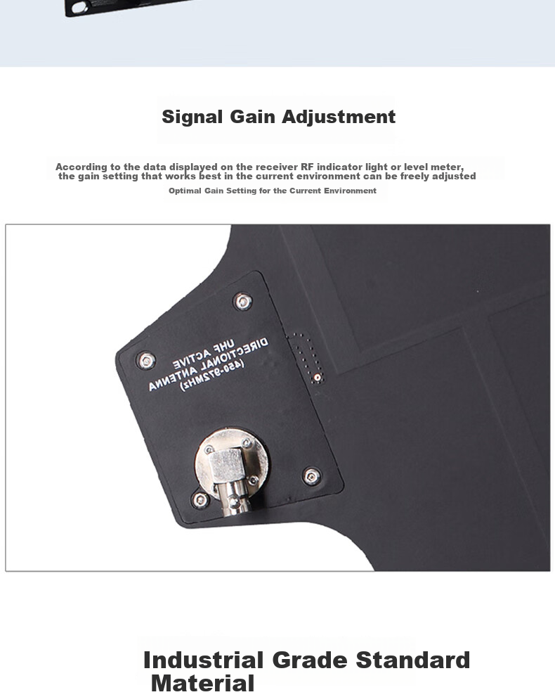 Lingque AD-707 Wireless Microphone Antenna Signal Amplifier, Microphone Signal Booster, 1000-Meter Long-Range Wireless Microphone System 4