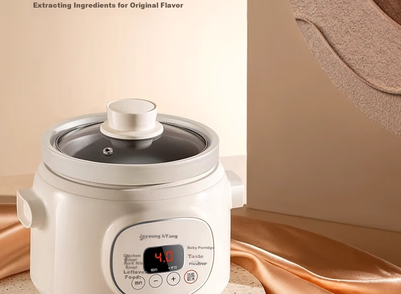 Joyoung Electric Stew Pot, Electric Soup Pot, Electric Clay Pot, Soup Cooking Pot, 1.5L Large Capacity Bird's Nest Stew Pot, Purple Clay Pot, Multi-Functional Pot, Baby Food Pot, Porridge Cooking Pot, Electric Cooker GD152 4