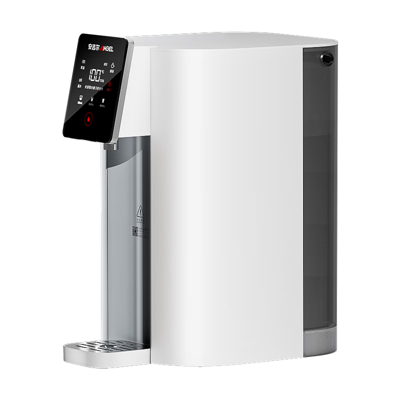 Anjier Desktop Water Purifier T1 Home Water Filtration System Reverse Osmosis Integrated Hot And Cold Machine No Installation Required Transparent Touch Screen BPA-Free Direct Drinking Machine Home Appliance JY3693-ROT8H