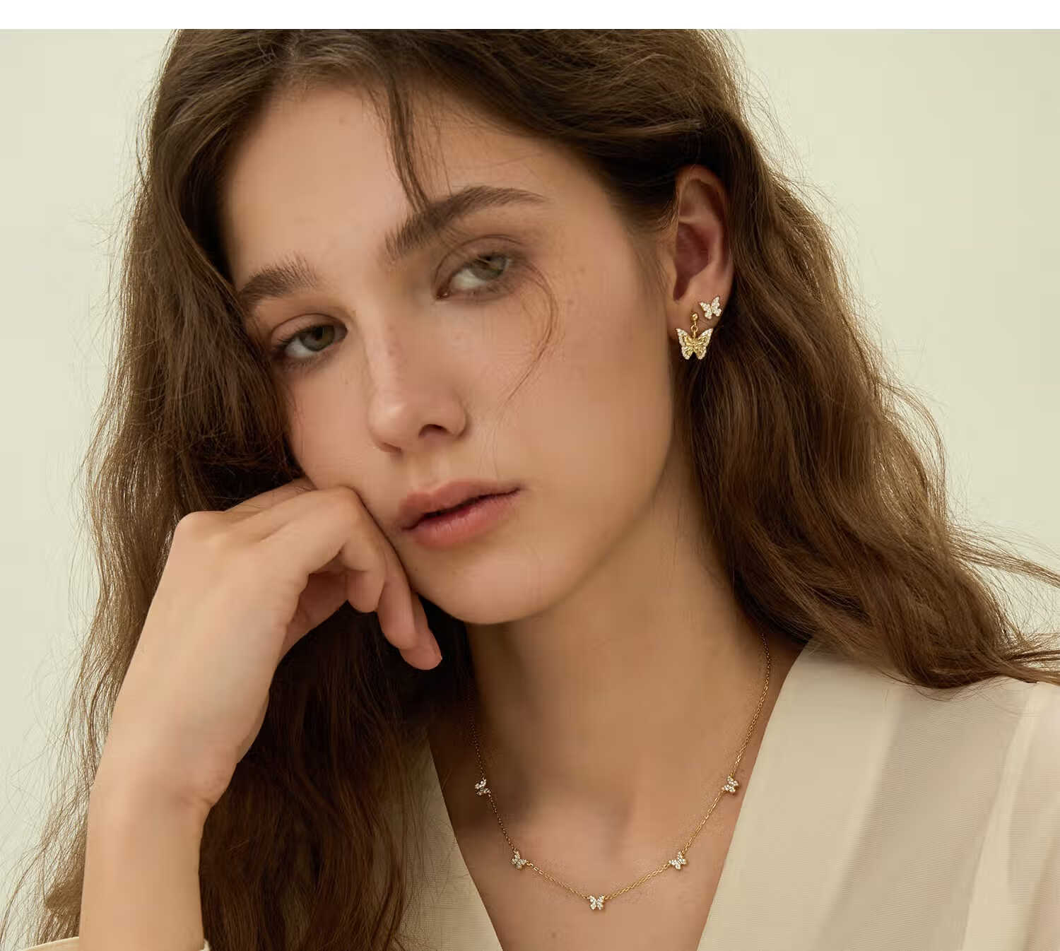 Arsis Silver Jewelry Lucky Charm Star Butterfly Collarbone Chain Necklace for Women, Original Design Necklace, Gift for Girlfriend 12