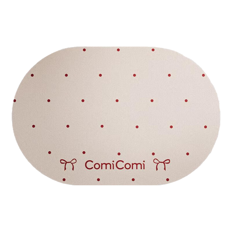 COMICOMI Whale-Shaped Strawberry Bow Bathroom Mat Non-Slip Bath Mat for Home Use, Anti-Fall Foot Mat for Bathroom, 50*80cm