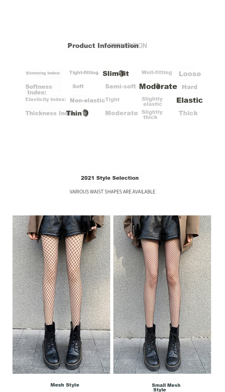 LangSha Silk Stockings, Women's Fishnet Socks, Black Sexy Summer Ultra-Thin Trendy Ins Fashion Hollow Mesh Pantyhose 8
