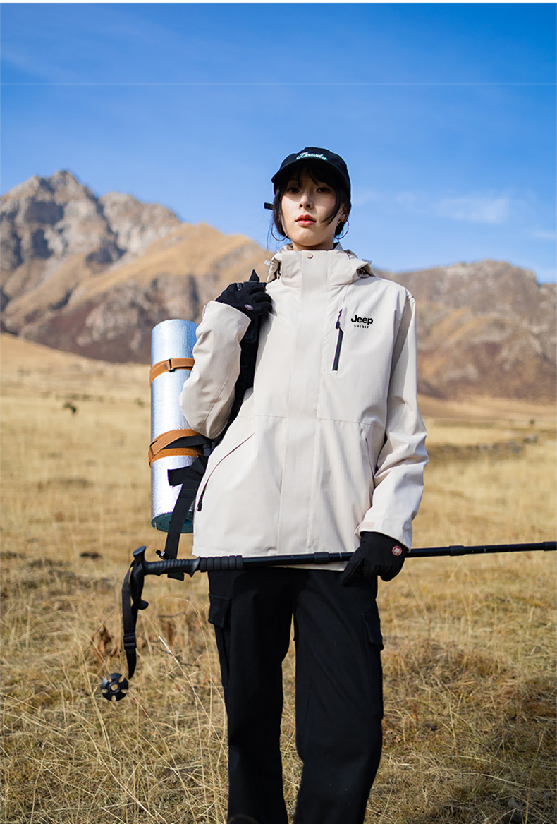 JEEP Men's Spring Outdoor Windproof Mountaineering Jacket Moonlight Blue [Single Layer] L 6