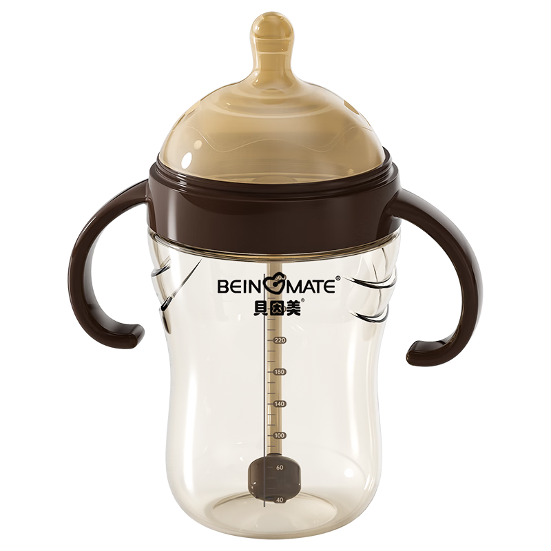 Beingmate PPSU Baby Bottle with Gravity Ball Handle 300ml for Babies 6 Months+ Imitation Breastfeeding Weaning Nipple