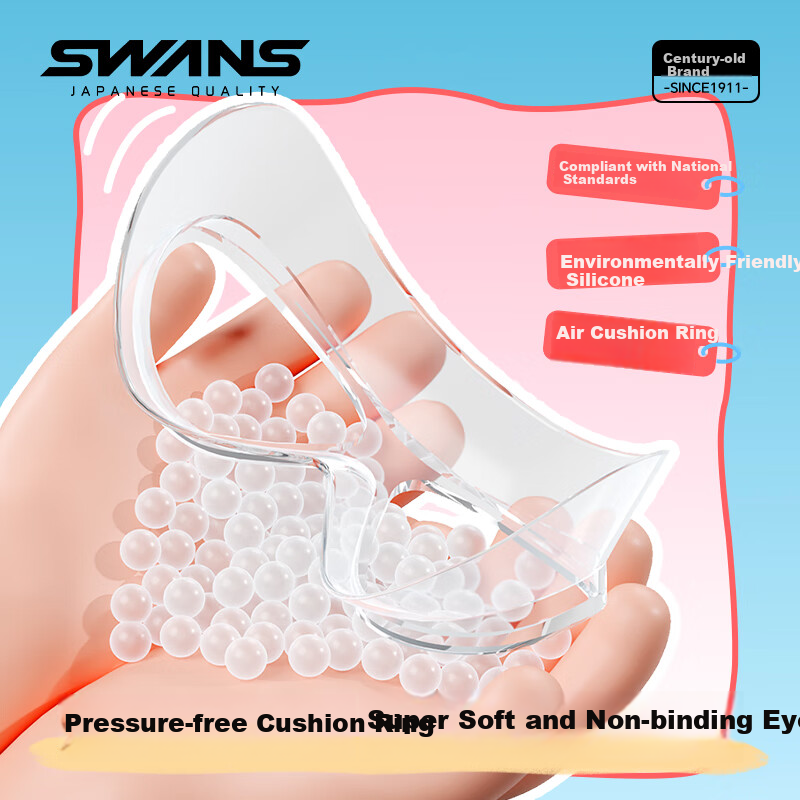 Детские очки для плавания SWANS, большая оправа, водонепроницаемые, с защитой от запотевания, широкий обзор, удобная посадка, не сдавливающие маску для плавания, фиолетовые
