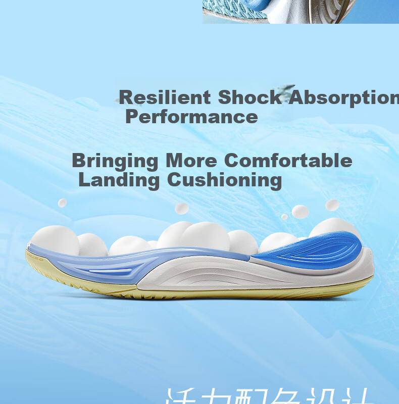 PEAK Taiji Zhufeng 3.0 Basketball Shoes for Men, Summer Wear-Resistant, Shock-Absorbing Sports Shoes, Competition Sneakers DA530351 4