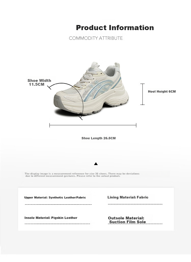 TEENMIX Women's Sneakers, Running Shoes, Height-Increasing Dad Shoes, Silver Sports Shoes, Casual Shoes for Women, New Style, Beige, Size 38 14