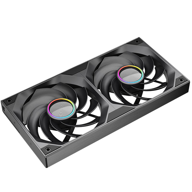 Conglinbao Xinglian Fan Lite240 Integrated Building Block Fan, Reverse Blade, 12cm Aluminum Plate, Light Synchronization PWM Speed Control, Black Case Fan, ARGB Desktop Computer Quiet Fa