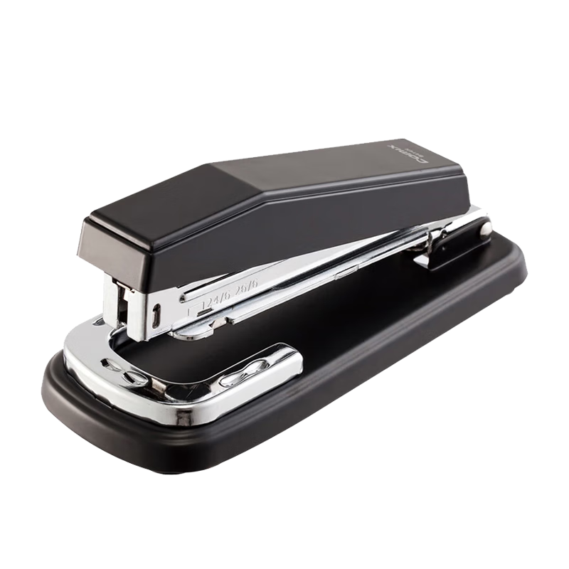 COMIX 25-Page 12# Rotary Stapler, Can Staple Center Binding, Compatible with 24/6 Or 26/6 Staples, Office Supplies, B414N Black
