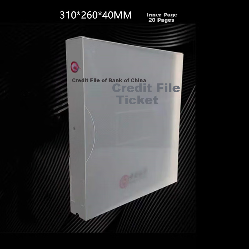 RYZH Credit File Box, PP Plastic File Box, Spine Thickness up to 40mm, 20 Pages inside, 310mm*260mm*40mm, 50 Pieces/unit 5