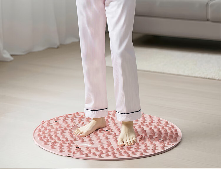 MIZUNO Acupressure Foot Massage Pad Foot Mat Meridian Therapy Toe Pressure Board C502 Purple Small Size 18