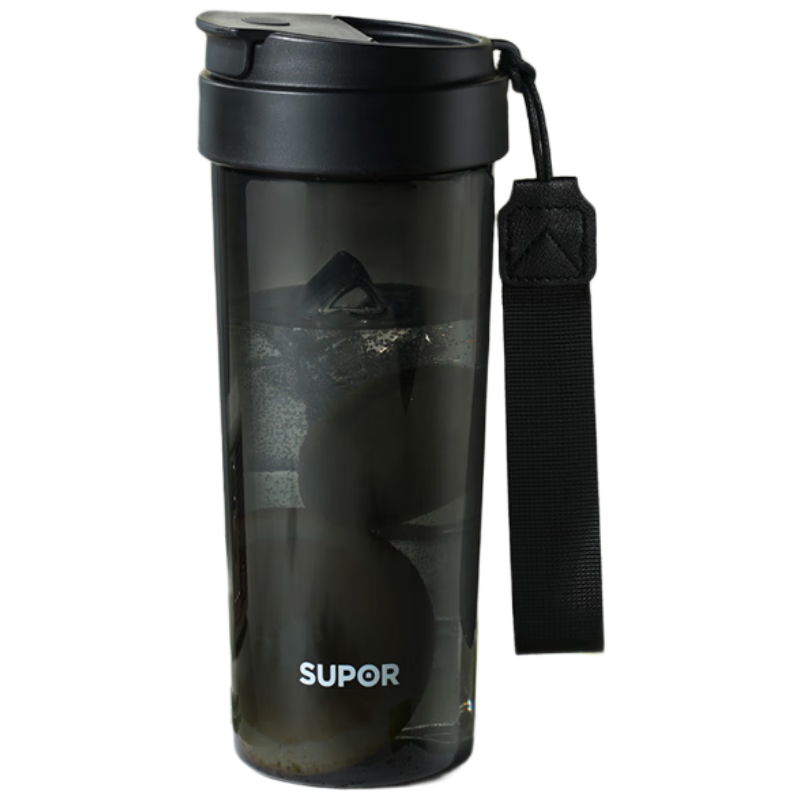 SUPOR Water Bottle, Large Capacity Plastic Cup, Portable for Men, Women, Primary And Secondary School Students, Children, Sports And Outdoor Travel Cup